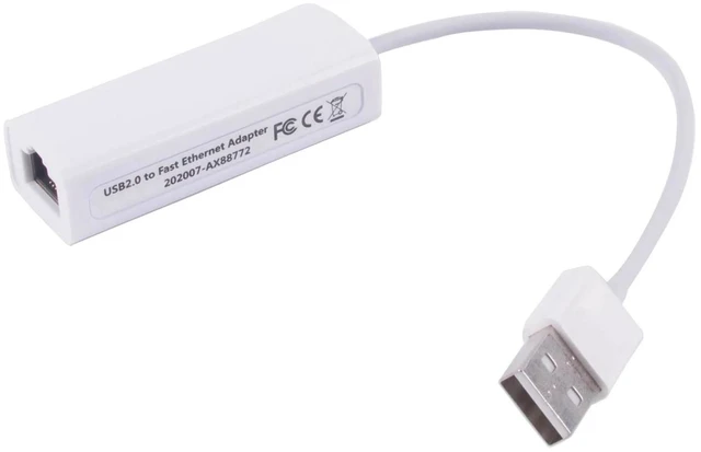 Main image of USB to RJ45 LAN Ethernet Adapter 100Mbps Asix AX88772B AX88772 Converter 10M 100M