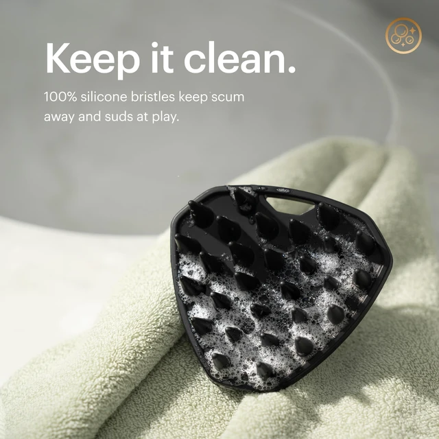 Alt view image 5 of 7 - The Scalp Buffer Mens Silicone Head Scrubber | Premium Cleansing & Exfoliating Hair Brush, Ergonomic Handheld Design for Gentle Scalp Massage (1-Pack)