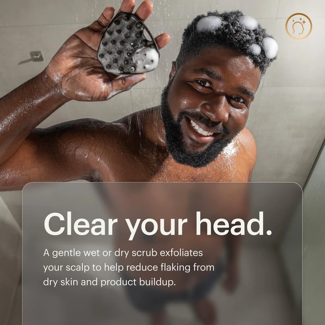 Alt view image 6 of 7 - The Scalp Buffer Mens Silicone Head Scrubber | Premium Cleansing & Exfoliating Hair Brush, Ergonomic Handheld Design for Gentle Scalp Massage (1-Pack)