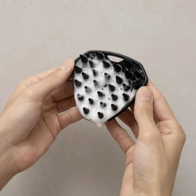 Alt view image 7 of 7 - The Scalp Buffer Mens Silicone Head Scrubber | Premium Cleansing & Exfoliating Hair Brush, Ergonomic Handheld Design for Gentle Scalp Massage (1-Pack)