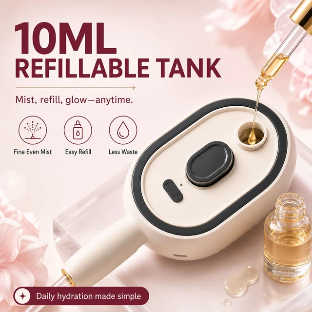 Alt view image 3 of 7 - 3 in 1 Electric Scalp Massager, Electric Spray Air Cushion Massage Comb, Red Light Self-Cleaning Steam Hair Brush with Oil Dispenser, Anti-Tangle, Anti-Static & Detangling Air Cushion Brush (Purple)