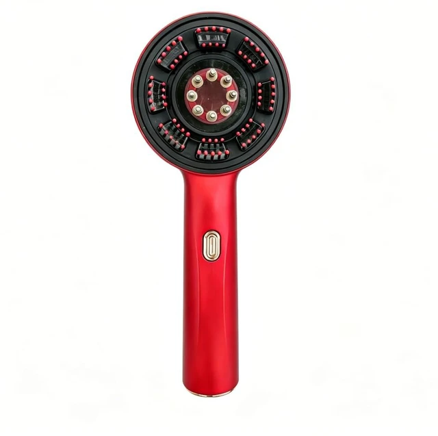Main image of Electric Scalp Massage Comb with Red Light, IPX7 Waterproof Liquid Applicator Hair Scalp Brush, USB Type-C Rechargeable Handheld Head Massager for Daily Scalp Care & Essence Absorption (Red)
