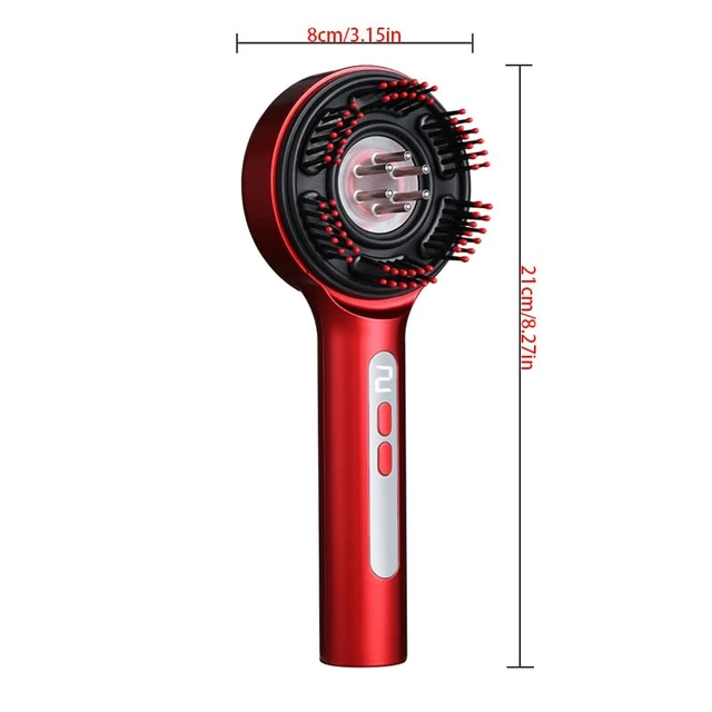 Alt view image 2 of 6 - Electric Scalp Massager, 3-in-1 Hair Oil Applicator for Hair Growth, IPX7 Waterproof Cordless Head Massager for Stress Relief, Portable for Deep Clean & Scalp Care (Grey)