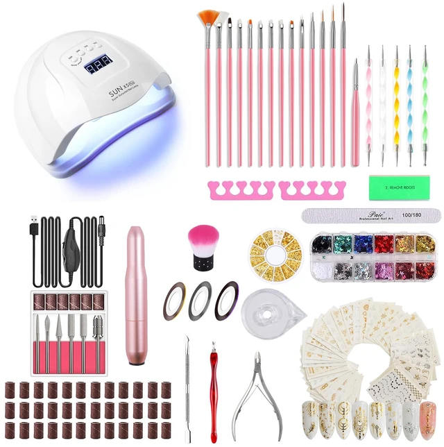Main image of 2026 Upgrad 116 PCS Portable Electric Nail Drill with 120W UV LED Nail Lamp Set,Gel Light Drill Kit,Acrylic Nails Gel Polishing Shape Tools Supplies Set,Manicure Pedicure Nail Files DIY