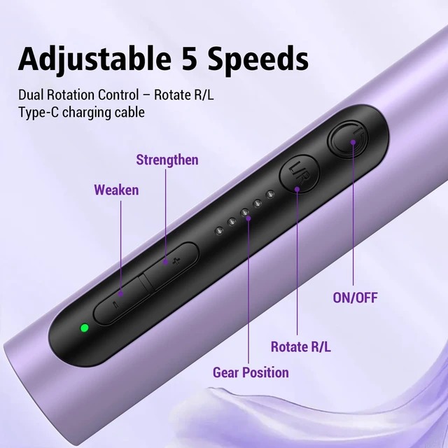 Alt view image 4 of 7 - Electric Nail Drill Professional Kit, Cordless Rechargeable Nail File Set | Adjustable Speed,Forward/Reverse,Portable Nail Drill Grinder,Toe Acrylic Gel Removal Cuticle Polishing Home Salon Nail Care