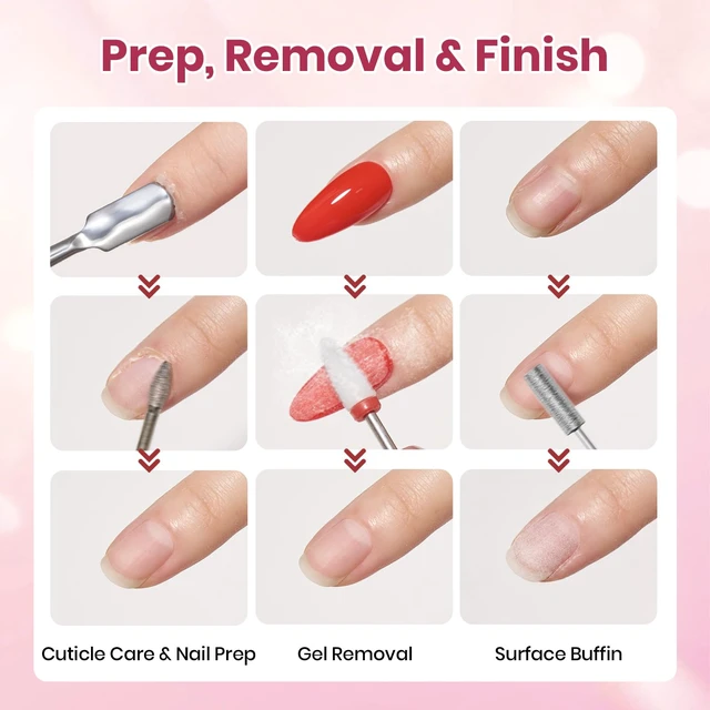 Alt view image 3 of 7 - Electric Nail Drill Kit, 7 Drill Bit 0-12000 RPM Electric Nail File | Nail File Drill for Nail Extensions Gel Polish Removal, Prep Cuticle Care Drill Nails Machine, DIY Manicure Pedicure Tools