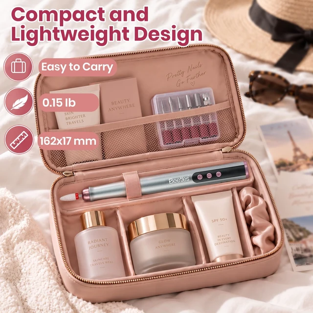 Alt view image 7 of 7 - Cordless Nail Drill, 7 Bits Electric Nail File 5 Speeds LED Display | Rechargeable Electric Nail Drill 0-15000 RPM for Nail Tips Gel Polish Removal, Prep Cuticle Care Drill Nails Machine DIY Home
