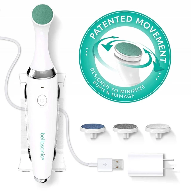 Main image of 4-in-1 Rechargeable Electric Nail File Set with Unique Oscillating Head Shape, Smooth, Buff & Shine Nails Remove Cuticles & Calluses Salon Quality Manicure Pedicure Results