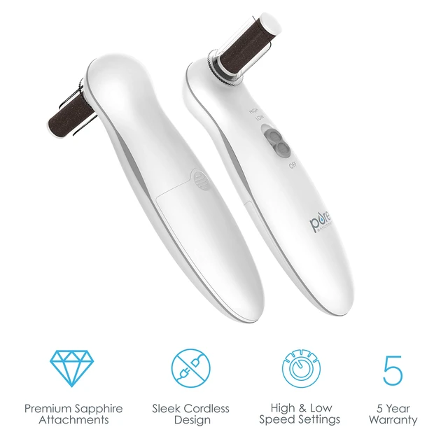 Alt view image 4 of 6 - PureNails Professional Replacement Attachments | 8 Attachments, Adjustable Speeds, Cordless Design & Storage Case for At-Home Nail and Foot Care