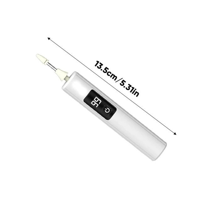 Alt view image 2 of 7 - Electric Nail Drill Nail File with LED Display and Nail Light, 1 PC | 3-Speed Settings, Nail Buffer & Polisher, 4 Grinding Bits, Manicure & Pedicure, Portable Kit