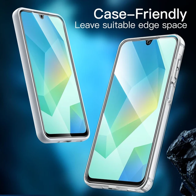 Alt view image 7 of 7 - Screen Protector for Samsung Galaxy A16, 3-Pack | HD Clear, 9H Tempered Glass Film, Anti-Scratch Glass