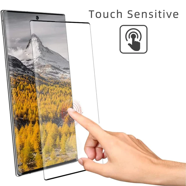 Alt view image 5 of 7 - [2+2 Pack Galaxy S22 Ultra Screen Protector, 9H Tempered Glass Scratch Resistant, Ultrasonic Fingerprint Support, For Samsung Galaxy S22 Ultra 5G 6.8 Inch Glass Screen Protector