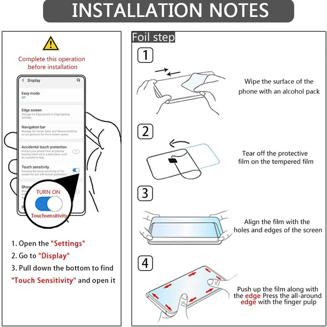 Alt view image 7 of 7 - [2+2 Pack Galaxy S22 Ultra Screen Protector, 9H Tempered Glass Scratch Resistant, Ultrasonic Fingerprint Support, For Samsung Galaxy S22 Ultra 5G 6.8 Inch Glass Screen Protector