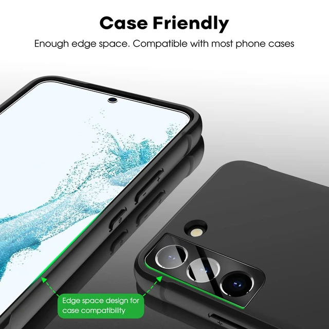 Alt view image 5 of 7 - Screen Protector for Samsung Galaxy S22 Plus, 2+2 Pack | with Camera Lens Protector, HD Clear Tempered Glass, Anti-Scratch Protection, Easy Installation Tool