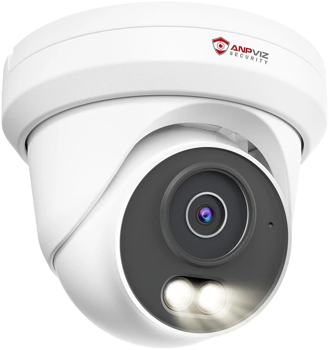 Main image of 5MP PoE Camera, Turret Security IP Camera Outdoor Wired, Require NVR | NOT Work Independently, Smart Color Night Vision, AI Human Motion Detection, Built-in Mic, Full Metal, NDAA (U Series)