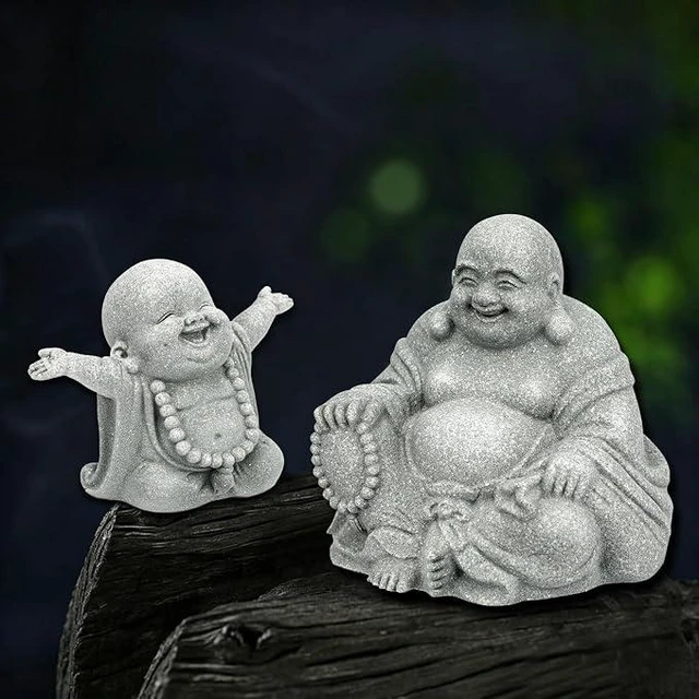 Main image of Laughing Buddha Statue, Bring Luck Feng Shui Sandstone Sculpture