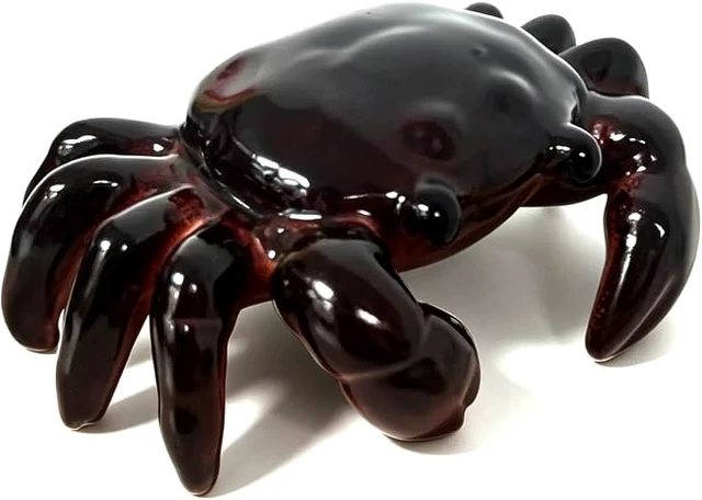 Alt view image 2 of 3 - Color Changing Crab Tea Pet, Heat Sensitive Ceramic Tea Ornament, Feng Shui Good Luck Crab Figurine, Kung Fu Tea Table Decor, Creative Tea Accessory Gift for Tea Lovers