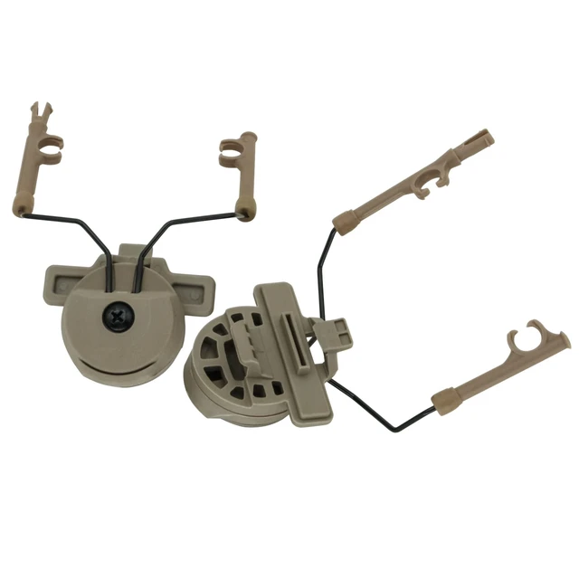 Alt view image 2 of 7 - TSVISIONCORE 1Pair Tactical Headset Helmet Adapter Accessories for Team Wendy Rail 3.0,2.0,Compatible with Comta Headset(Tan)