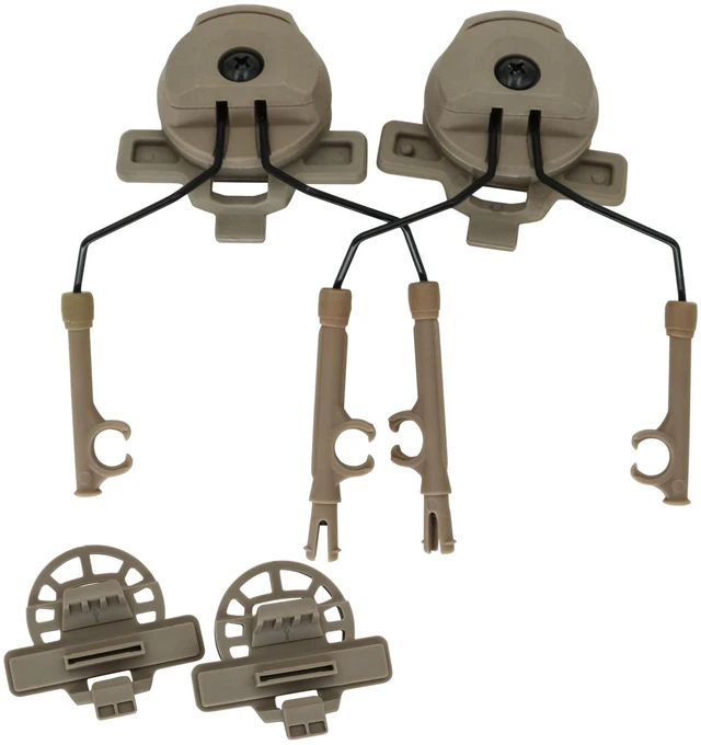 Main image of TSVISIONCORE 1Pair Tactical Headset Helmet Adapter Accessories for Team Wendy Rail 3.0,2.0,Compatible with Comta Headset(Tan)
