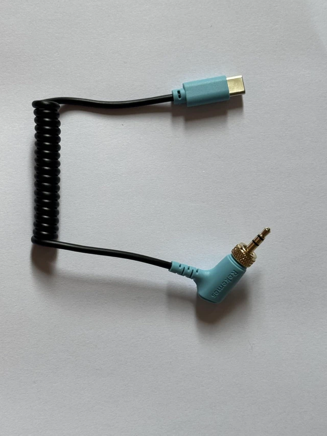 Main image of USB C to Locking 3.5mm TRS Microphone Cable for Rode, DJI Action,Movo, Comica, Deity & Other External Mic, Hollyland Lark M1/M2/MAX/150/M1/ MAX Duo DAC Coiled Cable & Android Devices with USB C Port