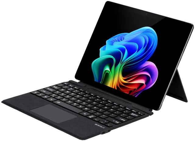 Main image of mobee Type Cover for Microsoft Surface Pro 13 inch, Compatible with Surface Pro 11/10 / 9/8 / X, Slim Keyboard with Trackpad Mouse, Backlit & Pen Holder (Black)
