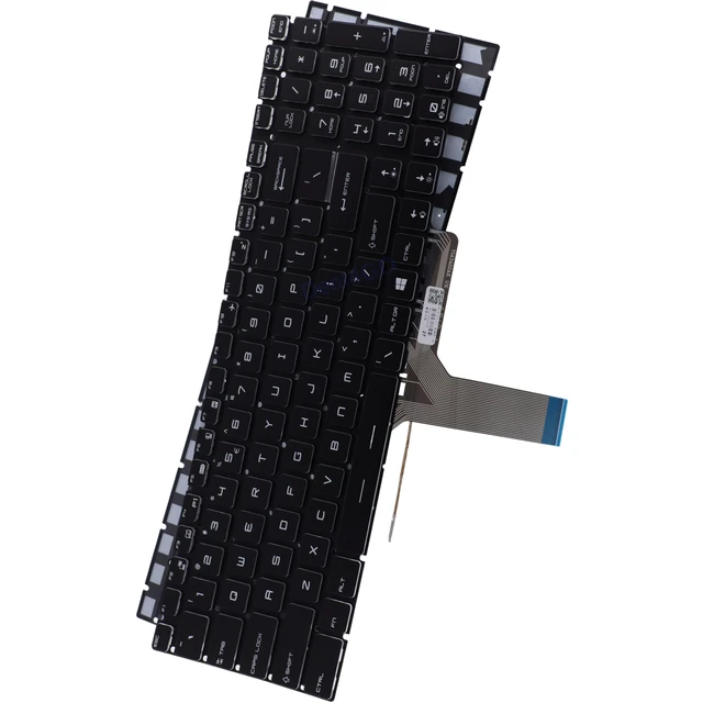 Alt view image 5 of 5 - Deal4GO Colorful Backlit Keyboard Replacement for MSI GL65 Leopard 10SFK-062, GL75 GF75 GE73 GE75 GS63 GS73 GL63 GL73 GP72 GS63VR