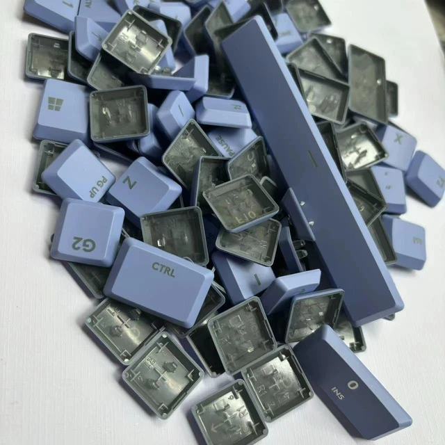 Alt view image 4 of 4 - LZYDD Backlit KeyCap for Logitech G915TKL G915 G913 G815 G813 Keyboard keycaps, 111 Full Keys. Replacement Keycaps DIY Colored Keycaps (Violet)