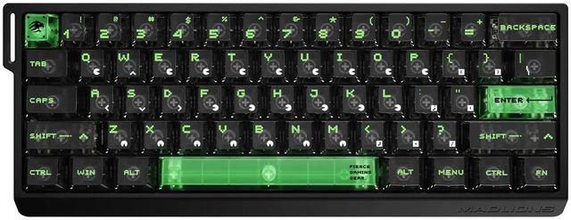 Main image of Hyekit MADLIONS MAD60 V2 60% Magnetic Switch Gaming Keyboard, Sand Black | Hall Effect Hot-Swappable Keyboard, Rapid Trigger, 8000Hz Polling, Adjustable Actuation, RGB and Web Driver for PC/Mac