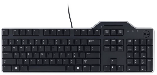 Main image of Dell KB813 Black USB English Keyboard with Smart Card Reader-3WPNC