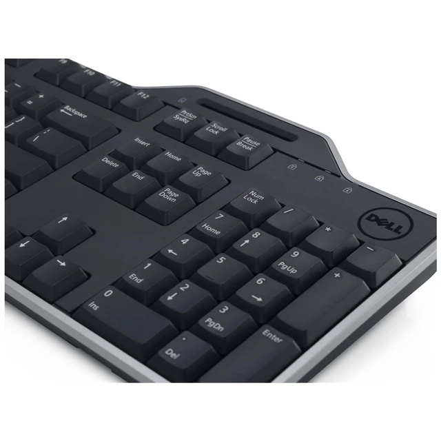 Alt view image 4 of 7 - Dell KB813 Black USB English Keyboard with Smart Card Reader-3WPNC
