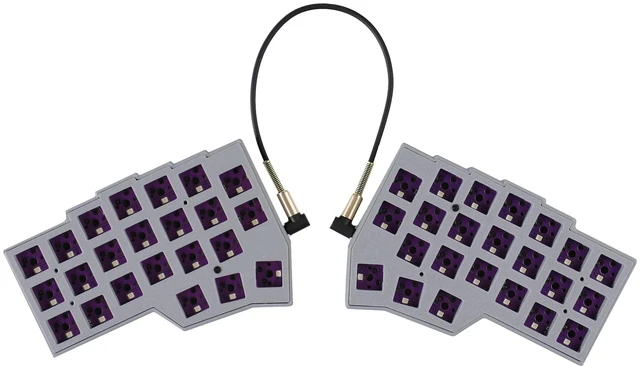Main image of YMDK Split Keyboard Corne V4.1 46 Keys Ergonomic Hotswappable 40% Layout 3D PLA RGB QMK Vial All Key Programmable Mini Independent Gaming Keyboard Kit