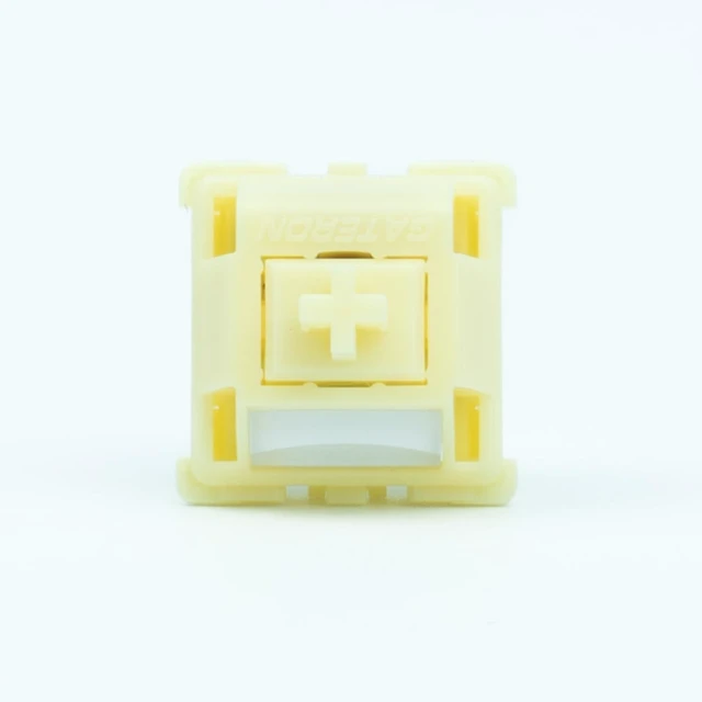 Main image of GATERON Smoothie Series Keyboard Switches(Banana Smoothie, 110) | Heavy Tactile,RGB LED,5 Pin,Factory Pre-lubed,Full POM Material,compatible for MX Mechanical Keyboard