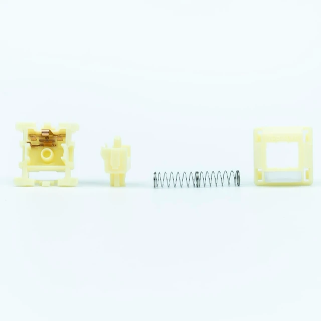 Alt view image 2 of 4 - GATERON Smoothie Series Keyboard Switches(Banana Smoothie, 110) | Heavy Tactile,RGB LED,5 Pin,Factory Pre-lubed,Full POM Material,compatible for MX Mechanical Keyboard
