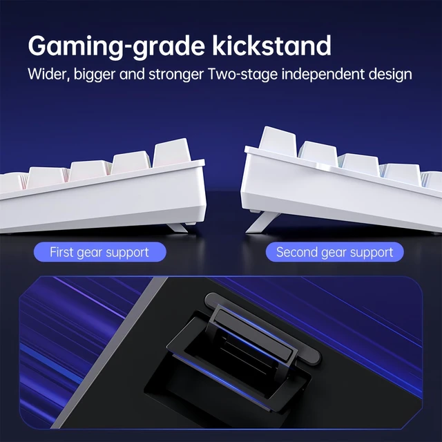 Alt view image 4 of 7 - ZMX MCHOSE ACE 68 Magnetic Switch RGB Gaming Keyboard,60% Hall Effect Rapid Trigger Adjustable Actuation Hot Swappable Wired Mechanical Keyboard 8K Hz Polling Rate for PC/Mac Gamer (White)