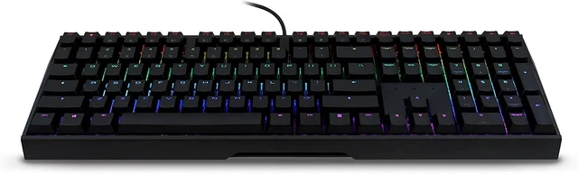 Alt view image 4 of 6 - Cherry MX Board 3.0 S Wired Gamer Mechanical Keyboard with Aluminum Housing - MX Red Switches (Slight Clicky) for Gaming and Office - Customizable RGB Backlighting - Full Size - Black