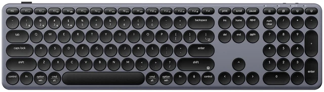 Main image of Keychron B5 Pro Ultra-Slim Full-Size Wireless Keyboard, 112-Key Layout with Number Pad, 2.4 GHz Bluetooth 5.2 USB-C, 1000 Hz Polling, Launcher, 300 Hours Working Time, Mac Windows Linux - Space Gray
