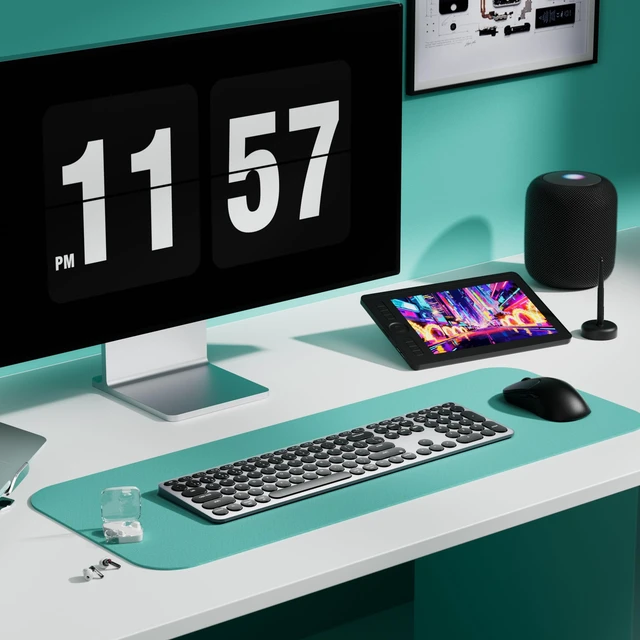 Alt view image 6 of 7 - Keychron B5 Pro Ultra-Slim Full-Size Wireless Keyboard, 112-Key Layout with Number Pad, 2.4 GHz Bluetooth 5.2 USB-C, 1000 Hz Polling, Launcher, 300 Hours Working Time, Mac Windows Linux - Space Gray
