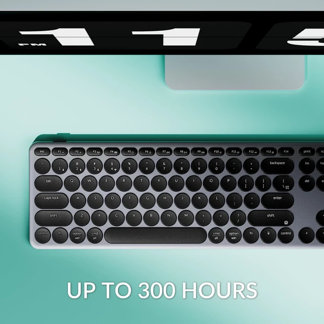 Alt view image 7 of 7 - Keychron B5 Pro Ultra-Slim Full-Size Wireless Keyboard, 112-Key Layout with Number Pad, 2.4 GHz Bluetooth 5.2 USB-C, 1000 Hz Polling, Launcher, 300 Hours Working Time, Mac Windows Linux - Space Gray