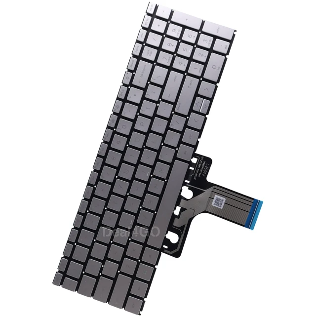 Alt view image 2 of 5 - Deal4GO Backlit Keyboard Replacement for HP 15-FD 15-FC, 250 255 256 G10 15-EG 15-EH 15-FD1072NR 15-FC0047NR 15-EG0010NR - Silver