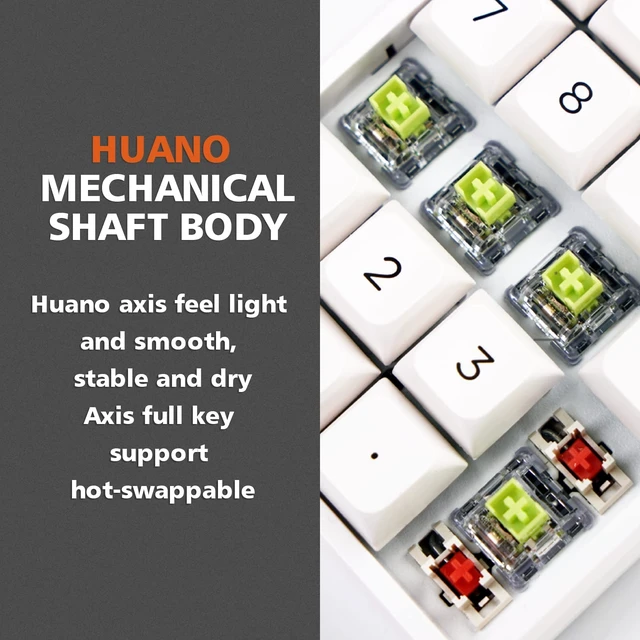 Alt view image 6 of 7 - Darmoshark K3 Pro Three Mode 2.4G/BT5.0/USB-C Wireless Bluetooth Mechanical Number Keyboard - 19 Key Mini Portable RGB Backlight Game Keyboard