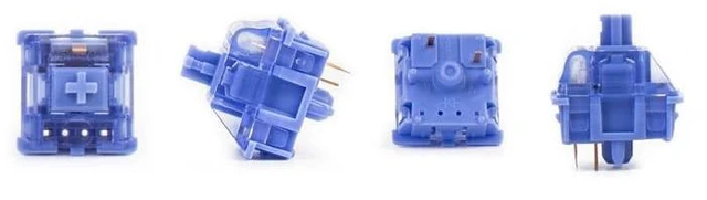 Alt view image 2 of 4 - GATERON CJ Keyboard Switches(35 PCS,Light Blue Purple) | China Joy Custom,5 Pins,Through-Hole LED,Linear Key Switches,smooth