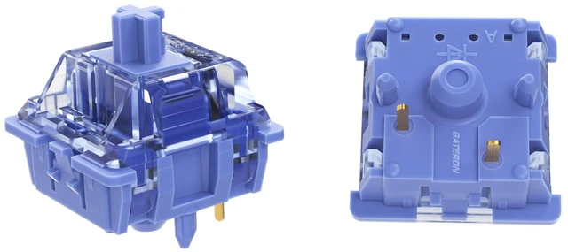 Main image of GATERON CJ Keyboard Switches(35 PCS,Light Blue Purple) | China Joy Custom,5 Pins,Through-Hole LED,Linear Key Switches,smooth