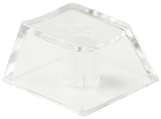 Main image of Elacgap Blank Crystal Transparent Keycaps PC Material 1U Cherry Profile R4 Keycap for MX switches Mechanical Keyboard Backlit (Cherry Transparent, 100pcs)