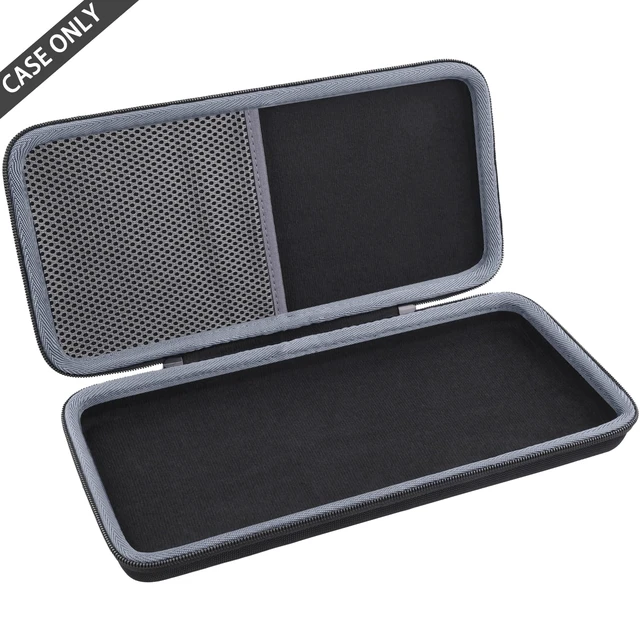 Alt view image 2 of 7 - Syongsion Hard Case for Logitech MX Mechanical Mini Keyboard, Black | Features a Mesh Pocket for Accessories. Sturdy Handle for Easy Carrying. Provides Shockproof, Scratch-Resistant Protection