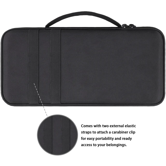Alt view image 4 of 7 - Syongsion Hard Case for Logitech MX Mechanical Mini Keyboard, Black | Features a Mesh Pocket for Accessories. Sturdy Handle for Easy Carrying. Provides Shockproof, Scratch-Resistant Protection