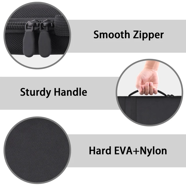 Alt view image 5 of 7 - Syongsion Hard Case for Logitech MX Mechanical Mini Keyboard, Black | Features a Mesh Pocket for Accessories. Sturdy Handle for Easy Carrying. Provides Shockproof, Scratch-Resistant Protection