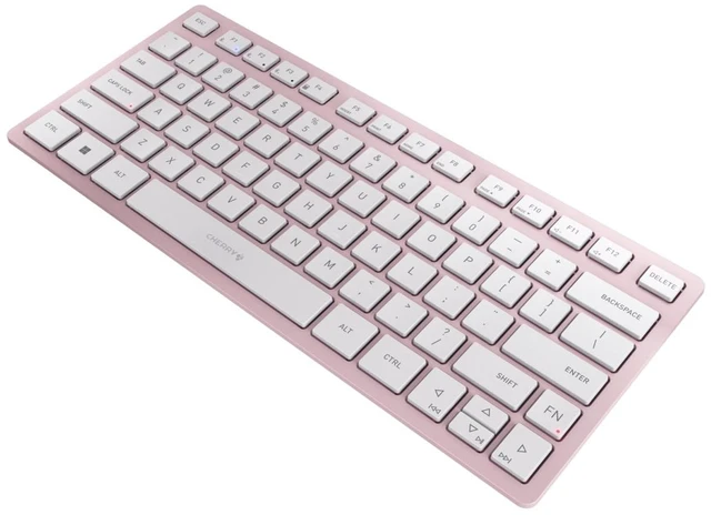 Alt view image 2 of 6 - Cherry KW 7100 Mini Multi Device Compact Keyboard with Bluetooth. (Cherry Blossom)
