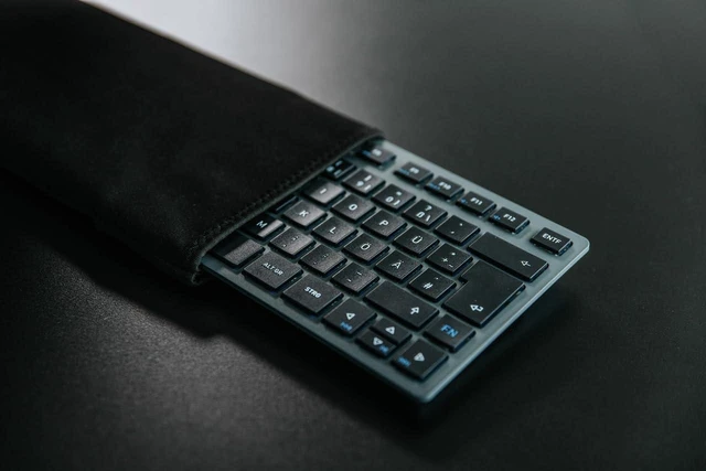 Alt view image 3 of 6 - Cherry KW 7100 Mini Multi Device Compact Keyboard with Bluetooth. (Cherry Blossom)