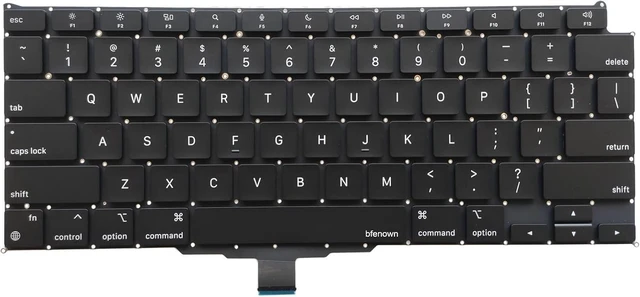 Alt view image 2 of 5 - Bfenown US QWERTY Keyboard Replacement Kit for MacBook Air 13" M1 (A2337, Late 2020) Includes Screws and Installation Tools