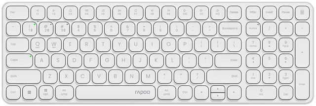 Main image of Rapoo E9310M Wireless Keyboard for Mac/iPad/PC, Multi-Device Bluetooth Keyboard with Number Pad, Low-Profile, Quiet Typing, 99-Key, Battery Powered, Support 4 Devices for Windows, Linux, Chrome, Mac